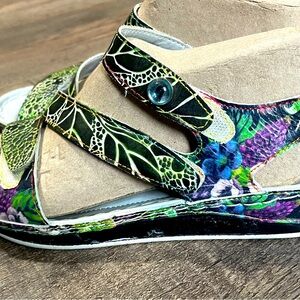 L'Artiste By Spring Step Carena Wedge Summer Travel Artsy Sandal 37/6.5-7 US